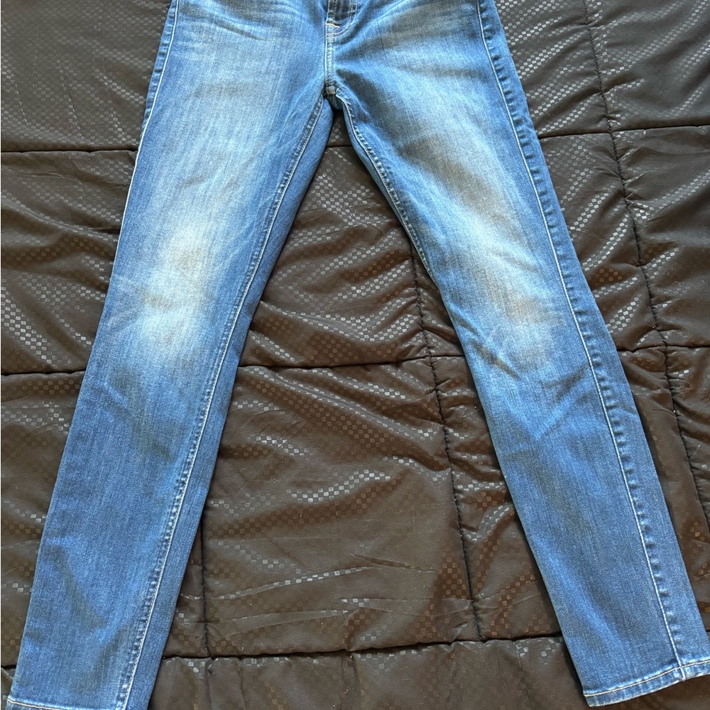 7 For All Mankind Medium Blue Skinny Jeans